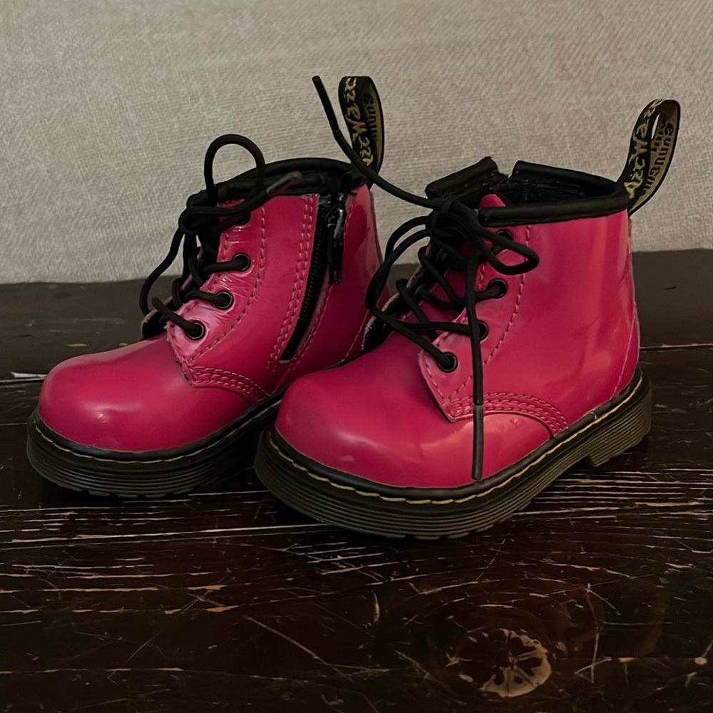 Hot pink boots!